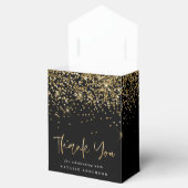 Moderne Typografie Gold Glitzer Chic 50. Geburtsta Geschenkschachtel (Geöffnet)