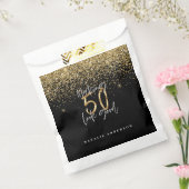 Moderne Typografie Gold Glitzer Chic 50. Geburtsta Geschenktütchen (Versiegelt)