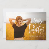 Moderne Typografie-Graduiertenankündigung Ankündigung (Vorderseite)