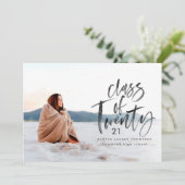 Moderne Typografie-Graduiertenankündigung Ankündigung (Stehend Vorderseite)
