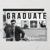 Moderne Typografie, Graduierungsankündigungen Ankündigung (Vorne/Hinten)