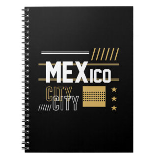 Moderne Typografie Grafikdesign Mexico City Notizblock