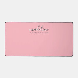 Moderne Typografie Grau Monogramm Schreibtischunterlage