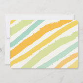 Moderne Typografie Hallo Babies Twins Sip & See Einladung (Rückseite)