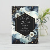 Moderne Typografie - Himmelshochzeit Save The Date (Stehend Vorderseite)