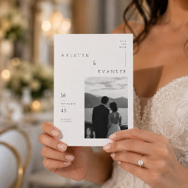 Moderne Typografie-Hochzeit Save The Date Karte.