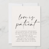 Moderne Typografie Hochzeit Save the Date verschob (Vorderseite)