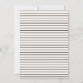 Moderne Typografie Hochzeit Save the Date verschob (Rückseite)