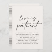 Moderne Typografie Hochzeit Save the Date verschob (Vorne/Hinten)