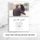 Moderne Typografie Hochzeit speichern das Datum BA Save The Date