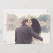 Moderne Typografie Hochzeit speichern das Datum BA Save The Date (Vorderseite)