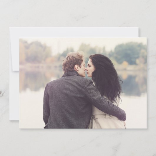 Moderne Typografie Hochzeit speichern das Datum BA Save The Date (Vorderseite)