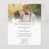 Moderne Typografie Hochzeitseinladung Foto (Vorderseite)