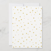 Moderne Typografie Hochzeitskarte für Probe Einladung (Rückseite)