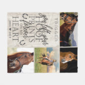 Moderne Typografie-Horst-Gedenkstätte Fleecedecke (Vorderseite (Horizontal))