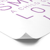 Moderne Typografie, ich bin freundlich, tapferes L Poster (Ecke)