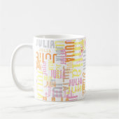 Moderne Typografie Ihr Name Kaffeetasse (Links)