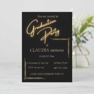Moderne Typografie in elegantem Schwarz und Gold Feiertagskarte