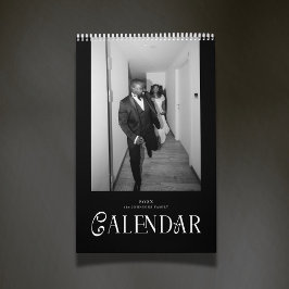 Moderne Typografie Individuelle Frischvermählte Ho Kalender