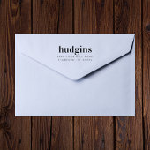 Moderne Typografie-Individuelle Name-Rücksendeadre Gummistempel