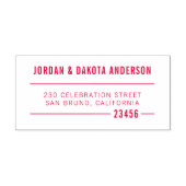 Moderne Typografie-Individuelle Namen und Rücksend Permastempel (Design)