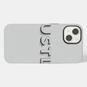 Moderne Typografie iPhone Hülle (Rückseite (Horizontal))