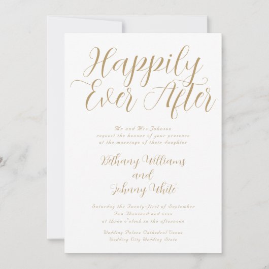 Moderne Typografie ist glücklicherweise je nach Ho Einladung (Vorderseite)