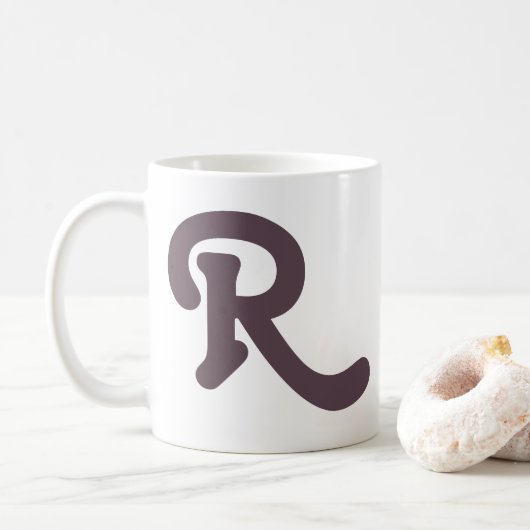 Moderne Typografie Kaffeetasse (Mit Donut)