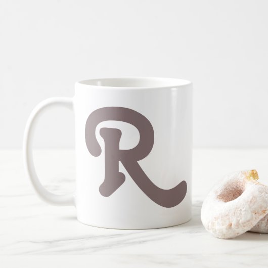 Moderne Typografie Kaffeetasse (Mit Donut)