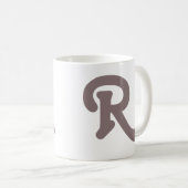 Moderne Typografie Kaffeetasse (VorderseiteRechts)