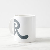 Moderne Typografie Kaffeetasse (Vorderseite Links)