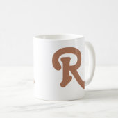 Moderne Typografie Kaffeetasse (VorderseiteRechts)