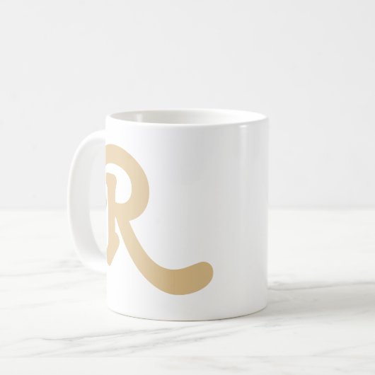 Moderne Typografie Kaffeetasse (Vorderseite Links)