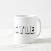 Moderne Typografie Kaffeetasse (VorderseiteRechts)