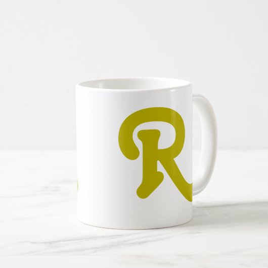 Moderne Typografie Kaffeetasse (VorderseiteRechts)