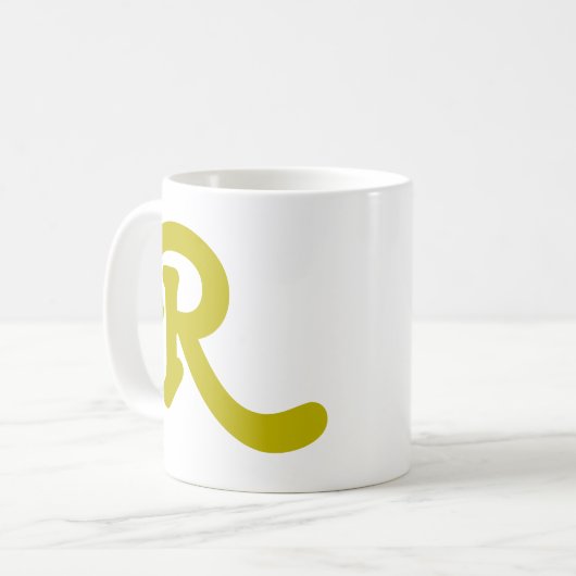 Moderne Typografie Kaffeetasse (Vorderseite Links)