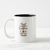 Moderne Typografie Kaffeetasse Geschenk (Links)