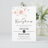 Moderne Typografie-Kronleuchter-Hochzeitsempfangsk Einladung (Stehend Vorderseite)