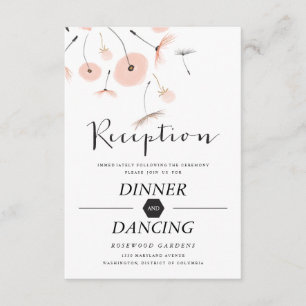 Moderne Typografie-Kronleuchter-Hochzeitsempfangsk Einladung
