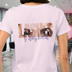 Moderne Typografie "LASHES by" lash artist T-Shirt