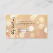 Moderne Typografie "LASHES by" lash artist Visitenkarte (Rückseite)