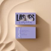 Moderne Typografie "LASHES by" lash artist Visitenkarte