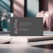 Moderne Typografie "LASHES by" lash artist Visitenkarte