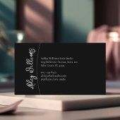 Moderne Typografie "LASHES by" lash artist Visitenkarte