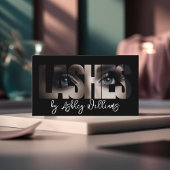 Moderne Typografie "LASHES by" lash artist Visitenkarte