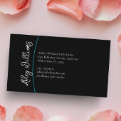 Moderne Typografie "LASHES by" lash artist Visitenkarte