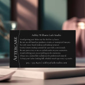 Moderne Typografie "LASHES by nachcare" Visitenkarte