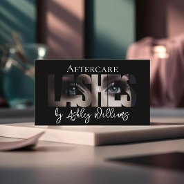 Moderne Typografie "LASHES by nachcare" Visitenkarte