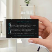 Moderne Typografie "LASHES by nachcare" Visitenkarte