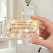 Moderne Typografie "LASHES by nachcare" Visitenkarte